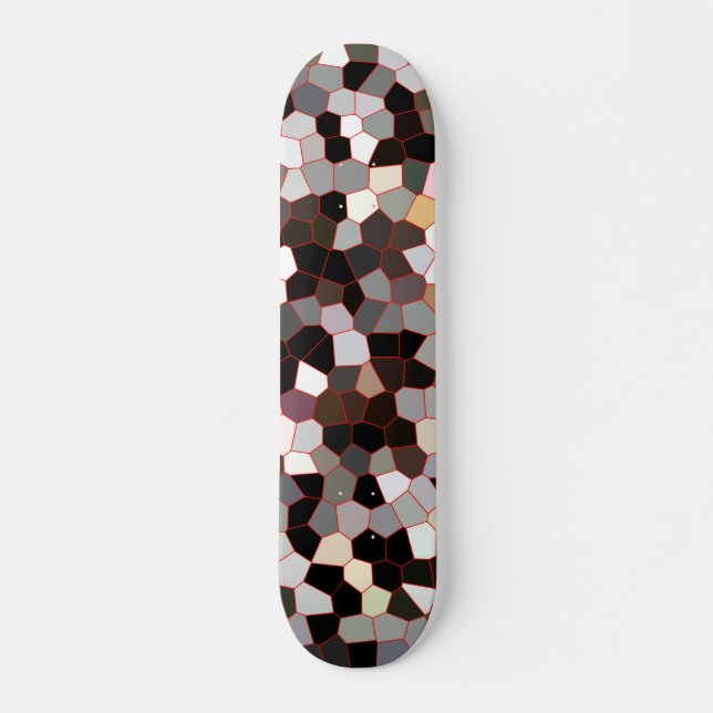 Coola Trendig Modern Mönster Skateboard Bräda 19,5 Cm (Framsida)