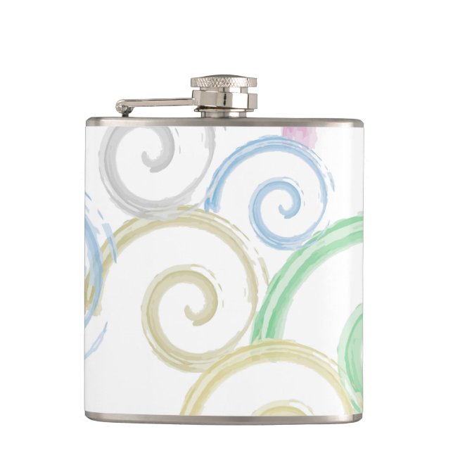 Coola, trendig, moderna borstar från vatten färg fickplunta (Framsidan)