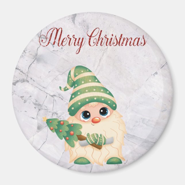 Coola, Trendig. Snygg jul Magnet (Framsidan)