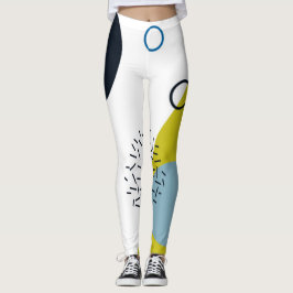Coola trendig som är modern, geometrisk Memphis Leggings