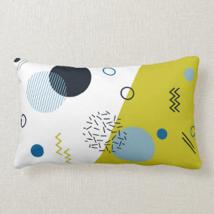 Coola trendig som är modern, geometrisk Memphis Lumbarkudde
