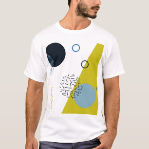 Coola trendig som är modern, geometrisk Memphis T Shirt