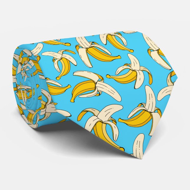 Coola Trendig Tropical Banana Mönster Turquise Slips (Rullad)