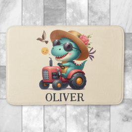 Coola Trex Dinosaur Farmer Farmer Red Tractor Badrumsmatta