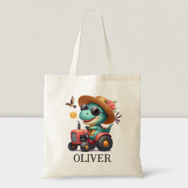 Coola Trex Dinosaur Farmer Farmer Red Tractor Tygkasse