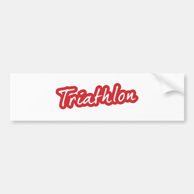 Coola Triathlon-design Bildekal (Framsidan)