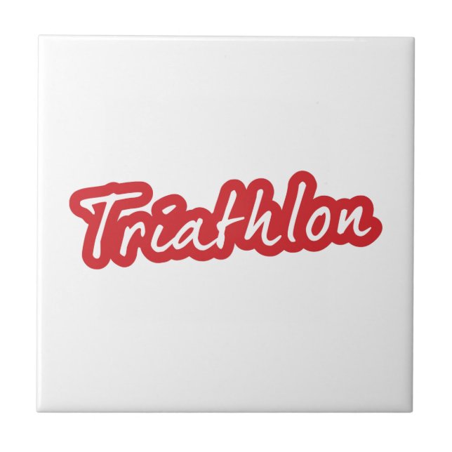 Coola Triathlon-design Kakelplatta (Framsidan)