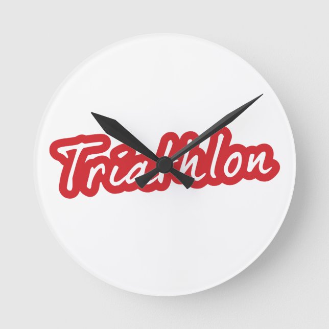 Coola Triathlon-design Rund Klocka (Framsida)