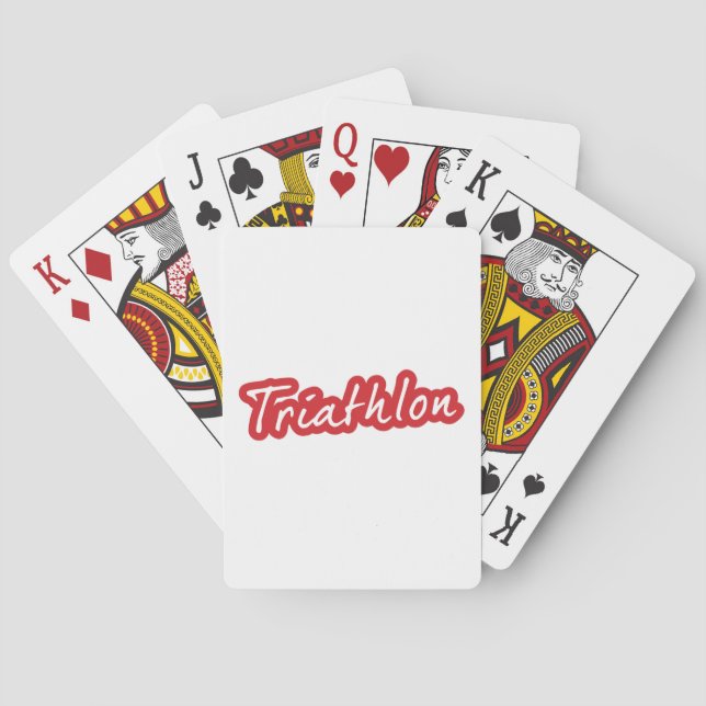 Coola Triathlon-design Spel Kort (Baksidan)