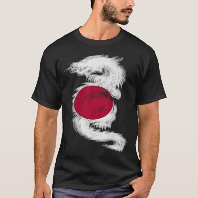 Coola Trippy draon EDM raves techno Japan T Shirt (Framsida)