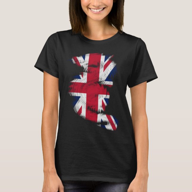 Coola Trippy draon EDM raves techno United Kingdom T Shirt (Framsida)