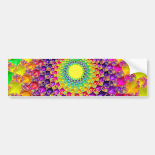 Coola Trippy Hippie Psychedelic Abstrakt Fractal Bildekal