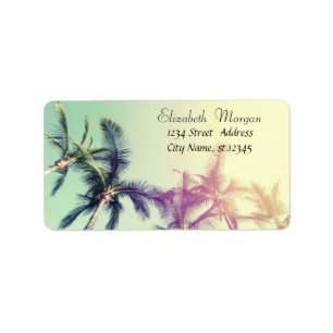 Coola Tropical, Handflatan Adressetikett