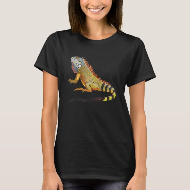 Coola Tropical Iguana Lizard, Pet Gift T Shirt (Framsida)