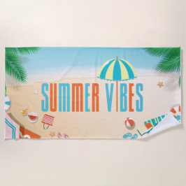 Coola Tropical Summer Vibes Summer Beach Towel