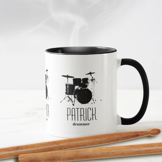 coola trummor personlig mugg (Skapare uppladdad)