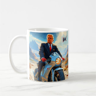 coola Trump Motorcycle Alien Planet Spacesship MAG Kaffemugg