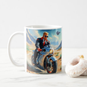 coola Trump Motorcycle Alien Planet Spacesship MAG Kaffemugg