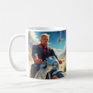 coola Trump Motorcycle Alien Planet Spacesship MAG Kaffemugg
