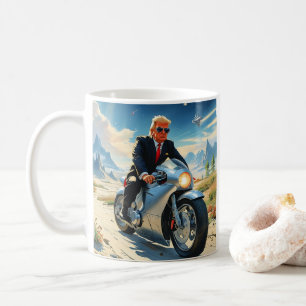 coola Trump Motorcycle Alien Planet Spacesship MAG Kaffemugg