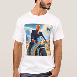 coola Trump Motorcycle Alien Planet Spacesship MAG T Shirt