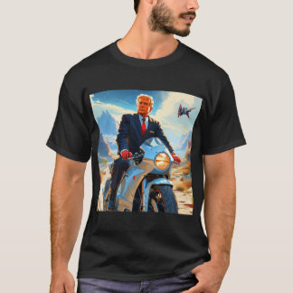 coola Trump Motorcycle Alien Planet Spacesship MAG T Shirt