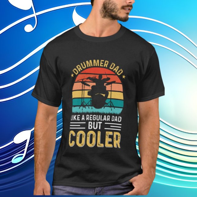 coola trumummer Pappa ord art T Shirt (Skapare uppladdad)