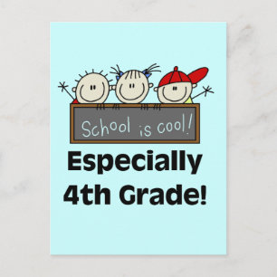 coola Tshirts och gåvor vid 4:e Klass-skolan Vykort