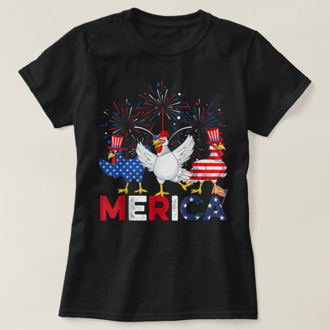 Coola Tupp under solglasögon Vintage Chicken T Shirt (Design framsida)