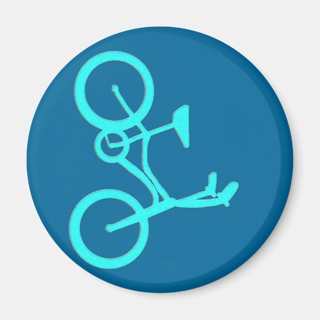 Coola Turcoise Bicycle Products Magnet (Framsidan)