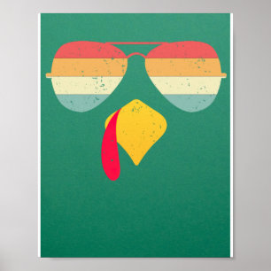 Coola Turkiet Ansikte med solglasögon funna Thanks Poster
