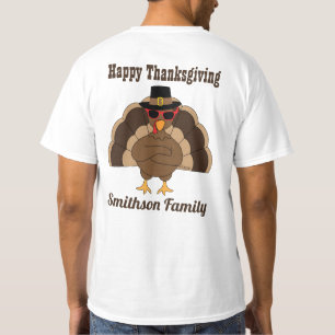 Coola Turkiet Happy thanksgiving Familj namn T Shirt