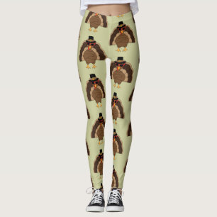 Coola Turkiets solglasögon Happy thanksgiving möns Leggings