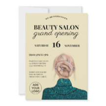 Coola turkos glitter skönhetssalon storöppning