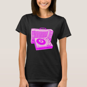 Coola Turntable DJ Vinyl 80s Radio Music Vintage T Shirt