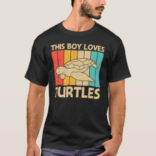 Coola Turtle for Boys Kids Sea Turtle Aquatic Anim T Shirt