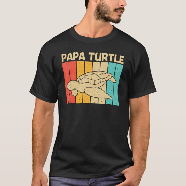 Coola Turtle För manar Boys Sea Turtle Aquatic Ani T Shirt (Framsida)
