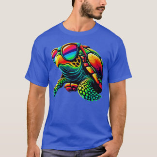 Coola Turtle with Sunglasses Roligt Kid Youth Summ T Shirt