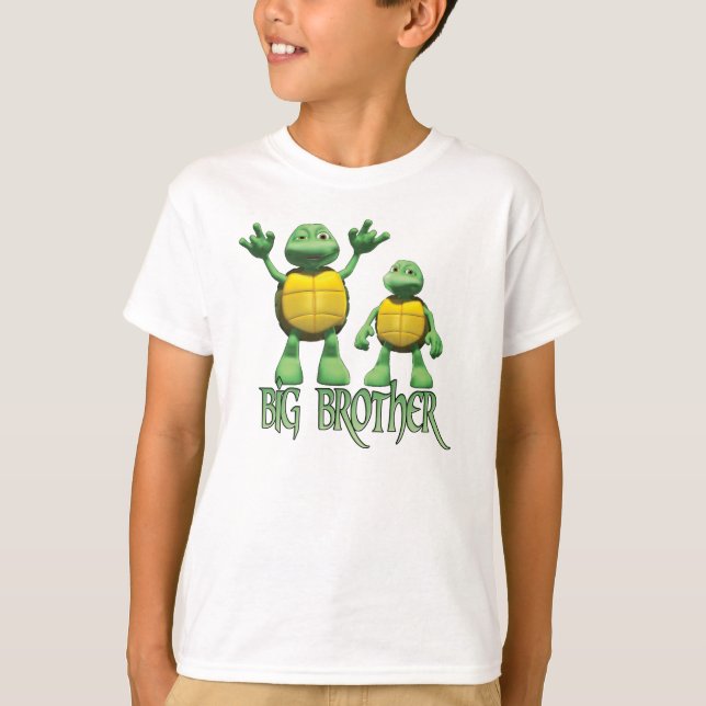 Coola Turtles Big Brother T Shirt (Framsida)