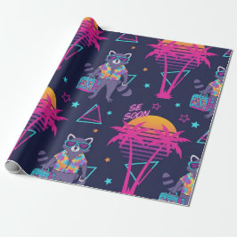 Coola tvättbjörns hawaiiskjorta present presentpapper