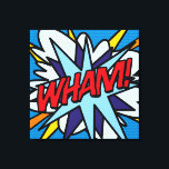 Coola Typografisk Modern Pop Art Tecknad Bok WHAM Canvastryck<br><div class="desc">En modern PIP Art typografisk tecknad bok inspirerade till arbetsyta med ord POP! Perfekt för att göra hemmet eller kontoret ljusare. Lägg till lite "zap pow" och "wham" i världen idag! Designad av Thisisnotme©</div>