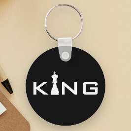 Coola Typography Chess Player Kung Nyckelring