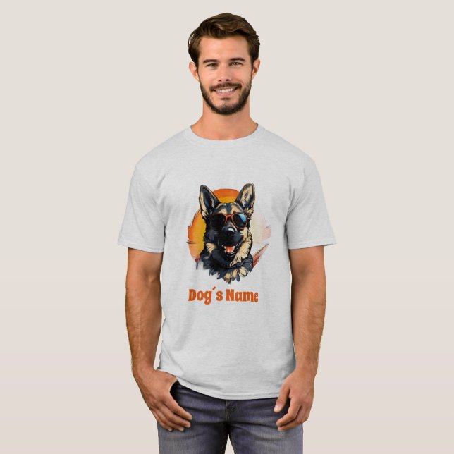 Coola Tyska fårbesättning med solglasögon T Shirt (Hel framsida)