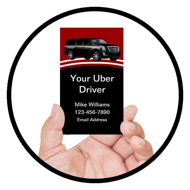 Coola Uber-förare Unika Automotive  Visitkort (Skapare uppladdad)