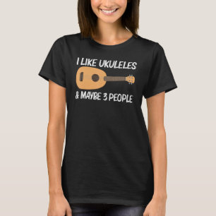 Coola Ukulele För manar Women Musical Instrument T Shirt
