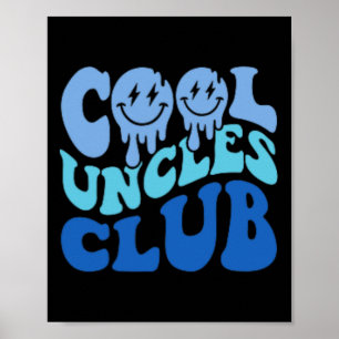 Coola Uncles Klubb Best farbror All Funny Fars dag Poster