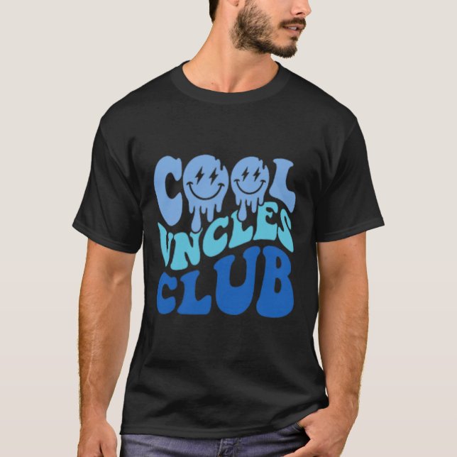 Coola Uncles Klubb Best farbror All Funny Fars dag T Shirt (Framsida)