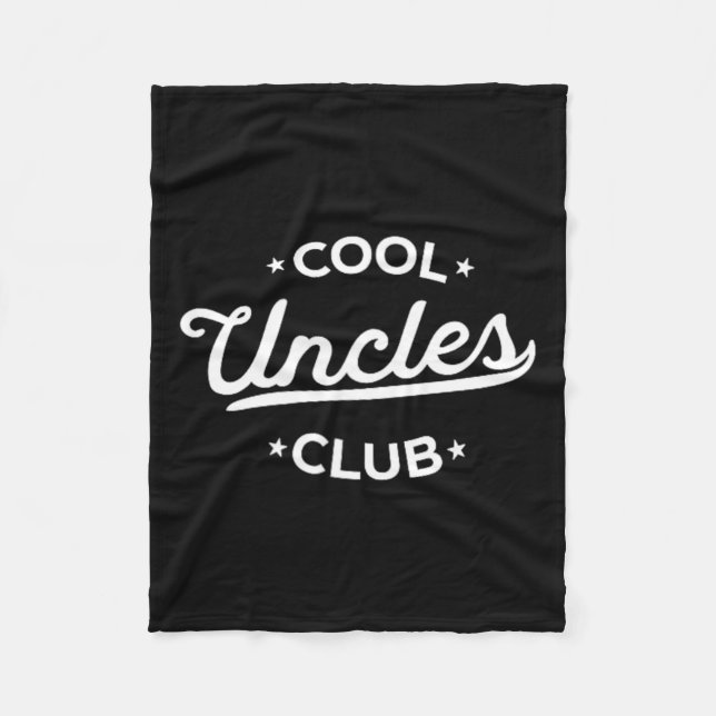 Coola Uncles Klubb Best farbror nånsin Funny Pocke Fleecefilt (Framsidan)