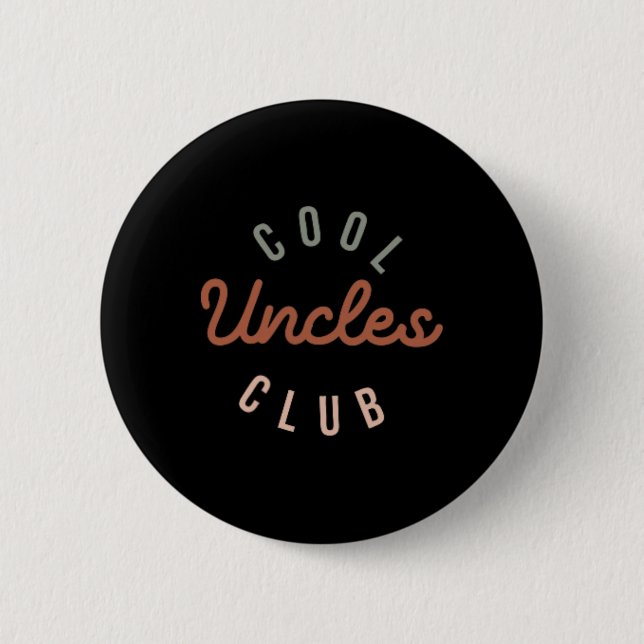 Coola Uncles Klubb Best farbror nånsin Funny Pocke Knapp (Framsida)
