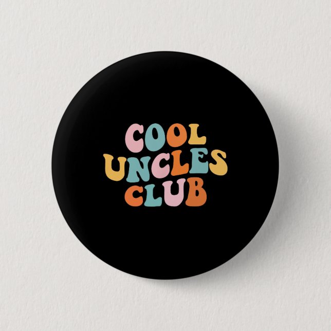 Coola Uncles Klubb Best farbror nånsin Funny Pocke Knapp (Framsida)